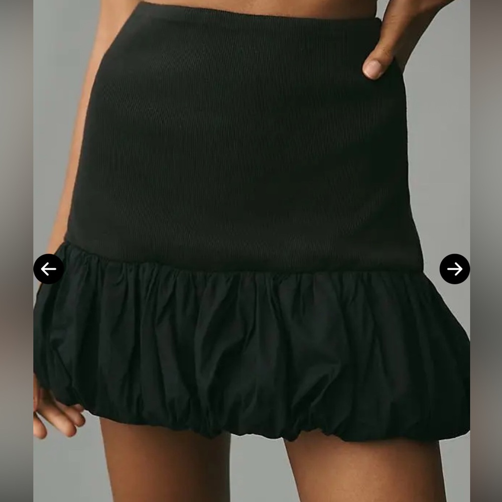 NEW- ANTHROPOLOGIE Drop-Waist Knit Bubble Skirt - Size X-Large - Picture 2 of 4